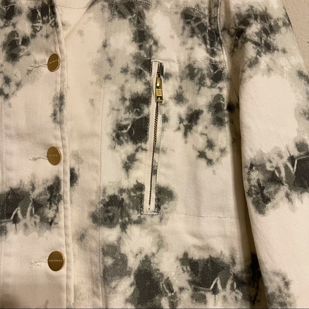 Sanctuary Jayden Tie Dye Cotton Blend Trucker Jacket - Picture 9 of 11